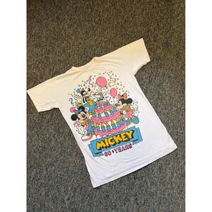 Night Moves Disney Mickey Mouse 60 Years Birthday Graphic T Shirt One Size